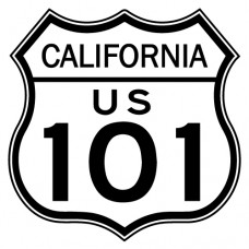 US Highway 101 - California Reflective Decal