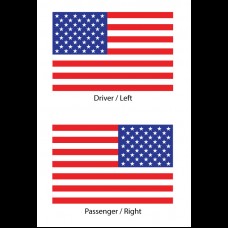 Reflective US Flag Decal Set Reflective US Flag Decal Set