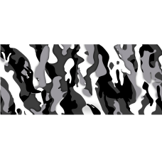 3D Multi Cam Black and White Camo - 10ft roll