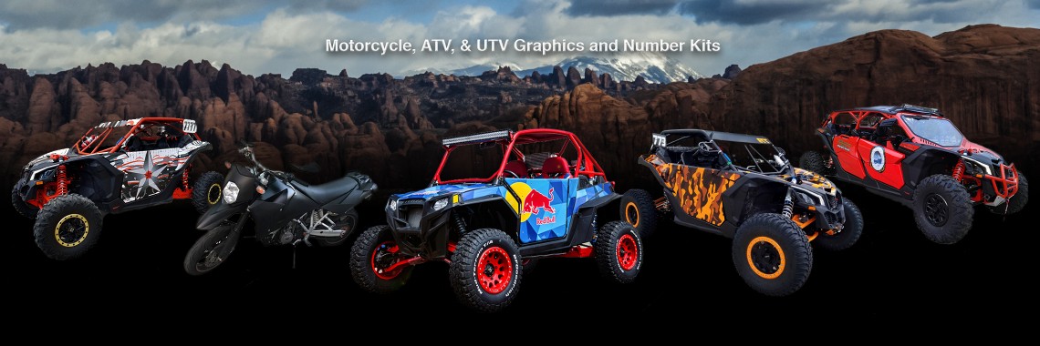 Motorcycle, ATV, UTV - Graphics and Number Kits