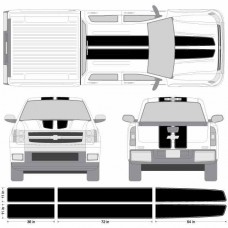 Chevy Silverado Rally Stripe Kit